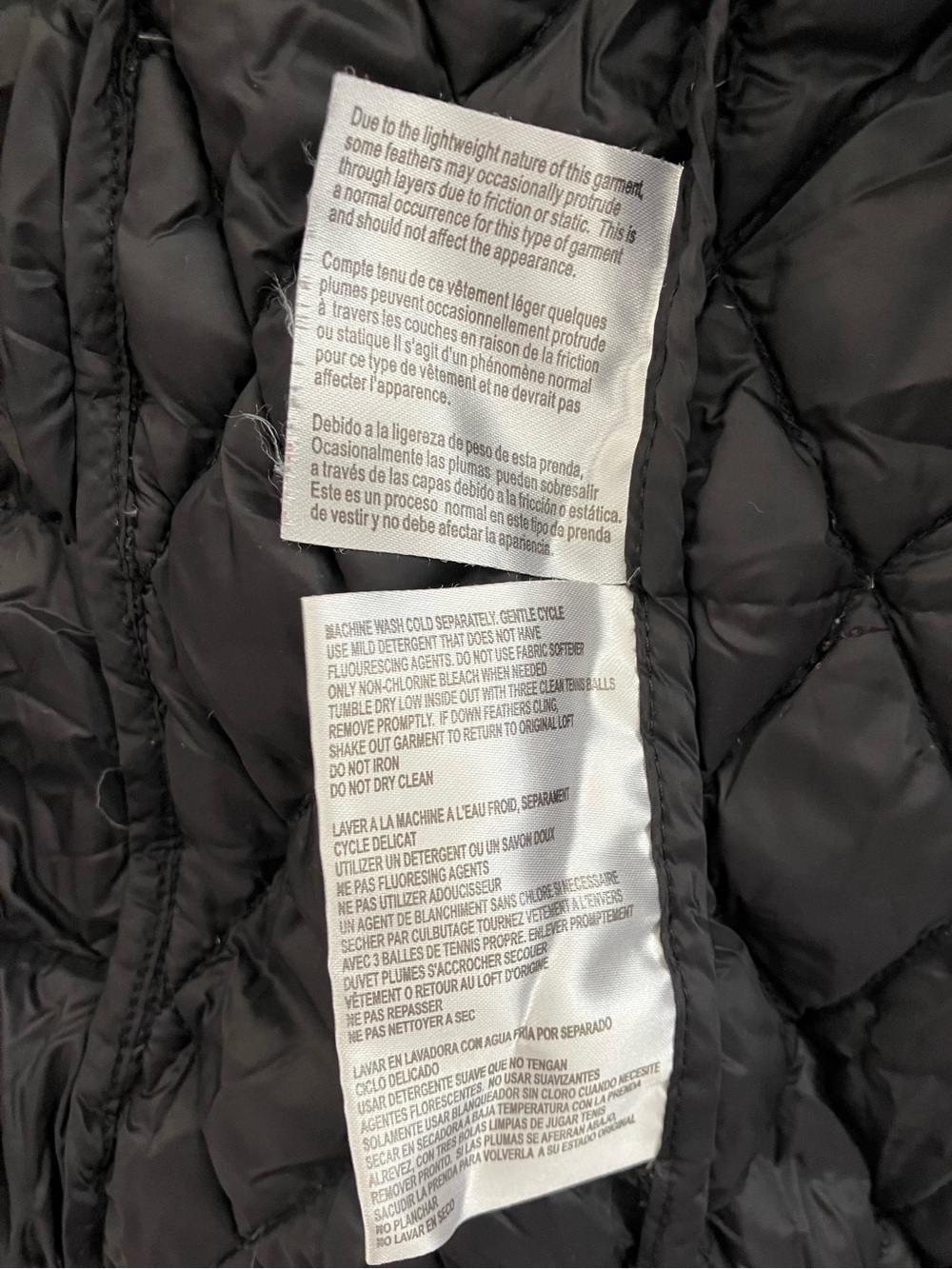 MICHAEL Michael Kors Black Quilted Hooded Puffer with Gold MK Zippers and Bag - Picture 7 of 12